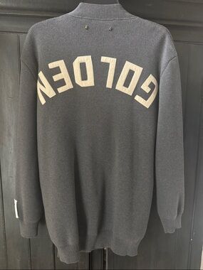 Golden Goose Gray Golden Knit Logo Cardigan